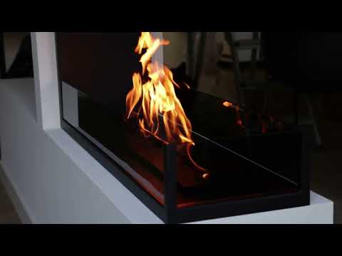 Dreiseitiger Bioethanol Einbaukamin U - SAINT 140